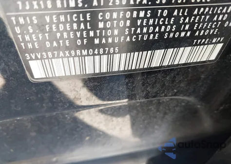 2024 Volkswagen Tiguan 2.0T Se/2.0T Wolfsburg Edition z USA, uszkodzony, nr VIN 3VV3B7AX9RM048765